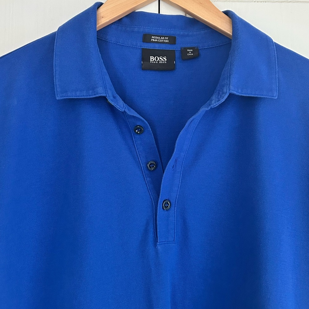 Hugo Boss Men’s Size XL Regular Fit Short Sleeve Pima Cotton Polo - Picture 5 of 14